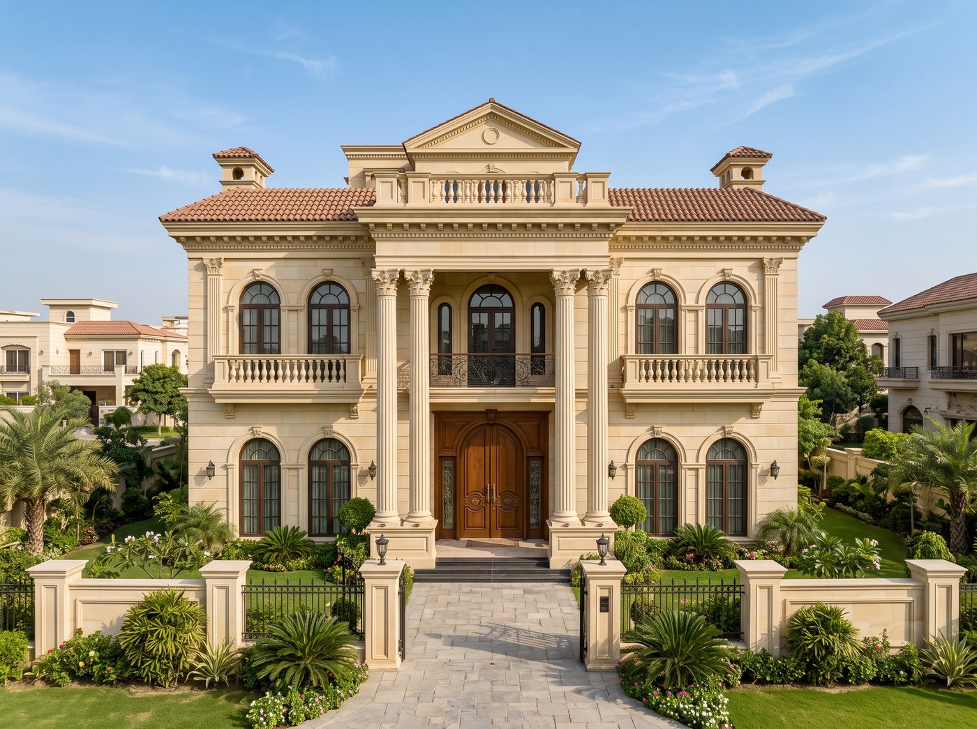 Classical house front elevation in DHA Lahore — Abdul's Venture, DHA Lahore