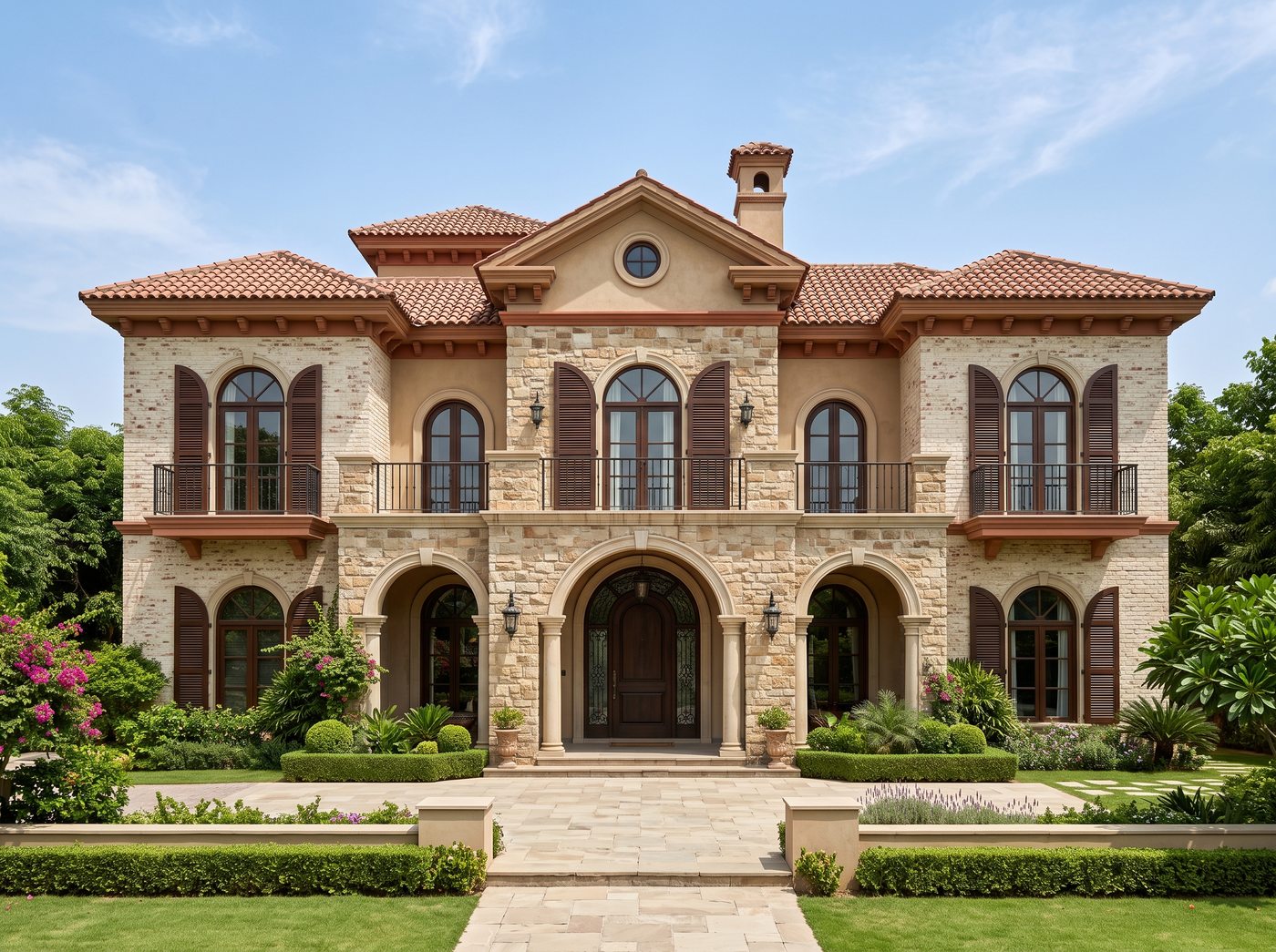 Italian house front elevation in DHA Lahore — Abdul's Venture, DHA Lahore