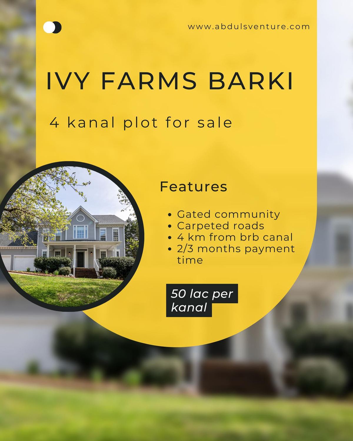 IVY Farms, Bedian corridor, Lahore — Abdul's Venture, DHA Lahore